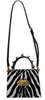 Black White Zebra Crossbody WELCOME Purse Bag