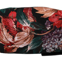 Black Floral Amore Patch Tote Borse CAPRI Leather Bag