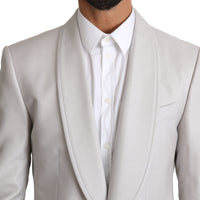 Light Gray Single Breasted 2 Piece Suit