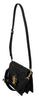 Black Leather LUCIA Shoulder Messenger Hand Purse