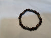 Wood Bead 8mm with Cylinders Man's Bracelet