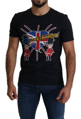 Blue DG Loves London Cotton Mens T-shirt