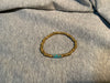 Jasper Bar with 4mm Gold Beads Bracelet