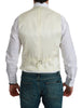 White Waistcoat Formal Wool  Vest