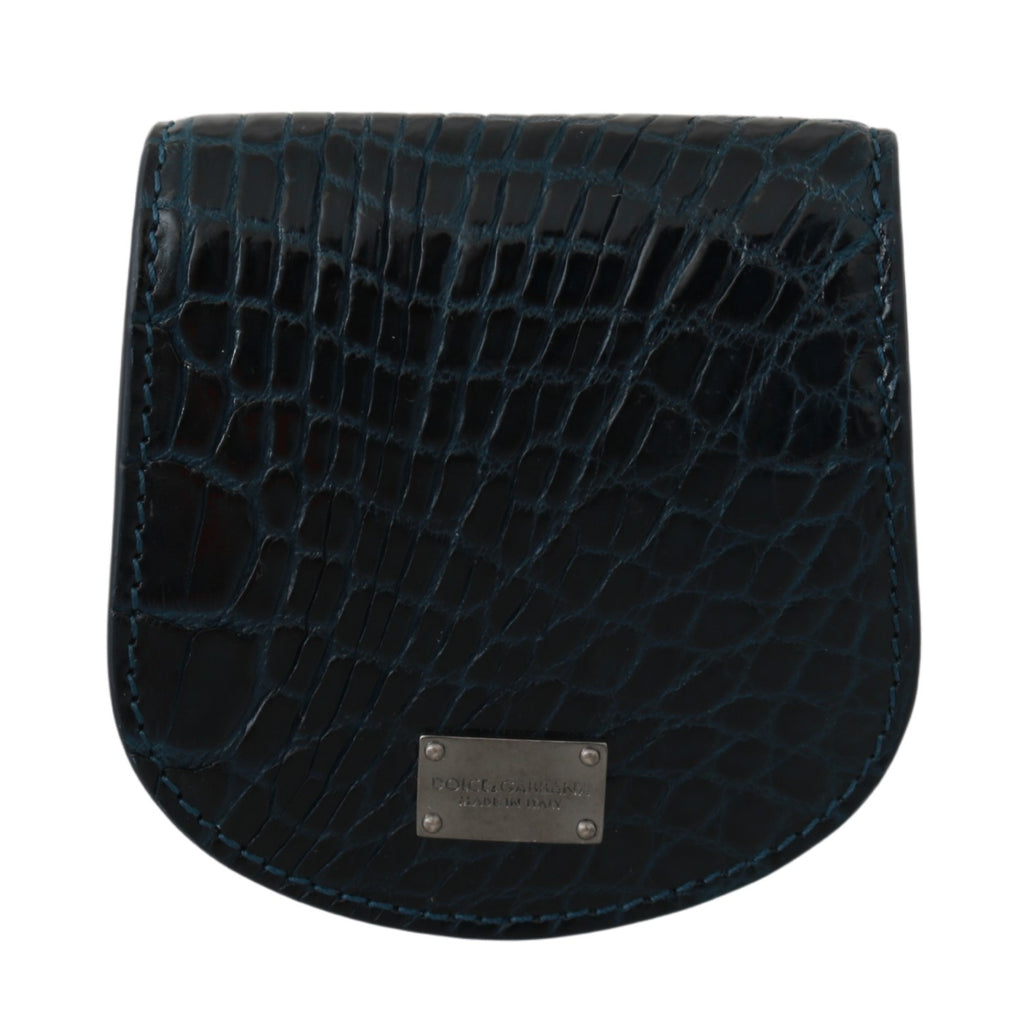 Blue Exotic Skins Condom Case Holder Pocket