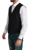 Blue Waistcoat Formal Stretch Wool Vest