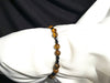 Swarovski Black Crystals with Tiger Eye Beads Men's Bracelet