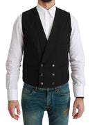 Black Waistcoat Formal Double Breasted Vest