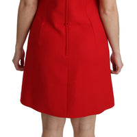 Red Sheath Tassel Sleeveless Mini Dress