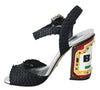 Black Crystals LED LIGHTS Sandals Shoes