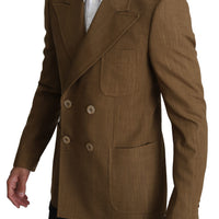 Wool Brown Formal Slim fit Jacket Blazer