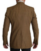 Wool Brown Formal Slim fit Jacket Blazer