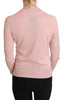 Pink Cashmere Long Sleeve Cardigan Sweater