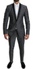 GOLD Black Baroque Silver 2 Piece Suit