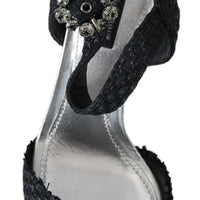 Black Crystals LED LIGHTS Sandals Shoes