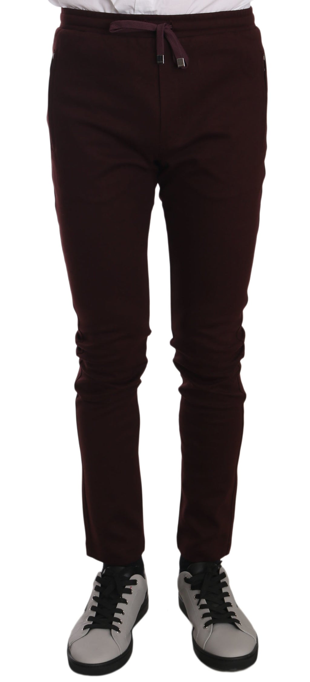 Maroon Cotton Casual Training  Pants