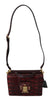 Bordeaux Snakeskin Leather Shoulder LUCIA Purse