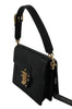 Black Leather LUCIA Shoulder Messenger Hand Purse