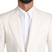 White Formal Wool Jacket SICILIA  Blazer