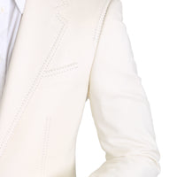 White Formal Wool Jacket SICILIA  Blazer