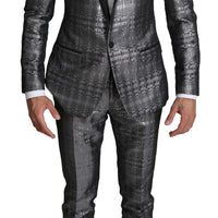 GOLD Silver Single Breasted 2 Piece Suit