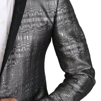 GOLD Silver Single Breasted 2 Piece Suit