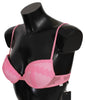 Pink Cotton Stretch Push Up Bra Underwear