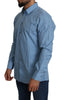 Blue Dress Formal  100% Cotton Shirt