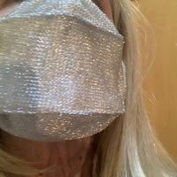 Silver Mesh Face Mask by Rebel, Made in USA