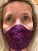 Purple Lace Face Mask by Rebel, Made in USA