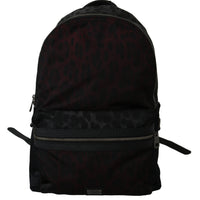 Multicolor Leopard School Backpack Mens Nylon Bag