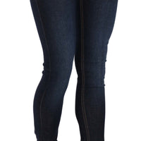 Blue Stretch Denim Cotton Skinny Fit Pant