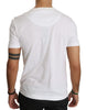 White Roundneck Casual Cotton T-shirt