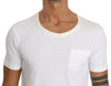 White Roundneck Casual Cotton T-shirt