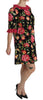 Floral Roses Cotton Stretch Shift Dress