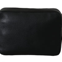 Black Mens Clutch Hand Purse Pouch Borse Leather Bag