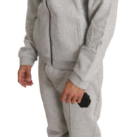 Gray Cotton Sweater Pants Tracksuit