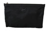 Black Mens Clutch Hand Purse Toiletry Pouch