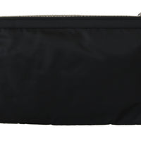 Black Mens Clutch Hand Purse Toiletry Pouch