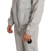 Gray Cotton Sweater Pants Tracksuit