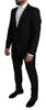 Black Slim Smoking 2 Piece MARTINI Suit