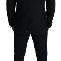 Black Slim Smoking 2 Piece MARTINI Suit