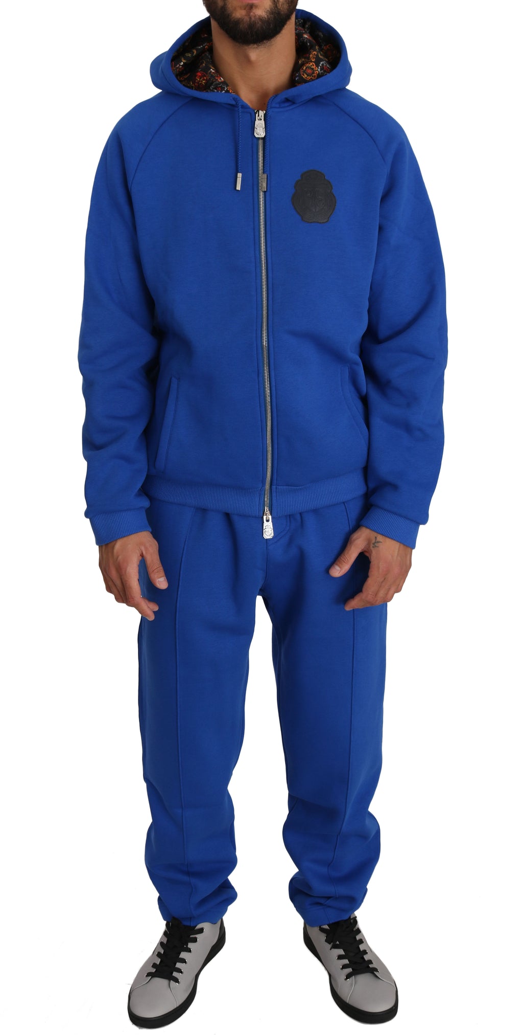 Blue Cotton Sweater Pants Tracksuit