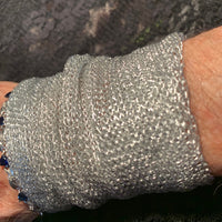 Silver Mesh Cuff Bracelet