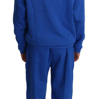 Blue Cotton Sweater Pants Tracksuit