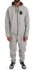 Gray Cotton Sweater Pants Tracksuit