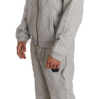 Gray Cotton Sweater Pants Tracksuit