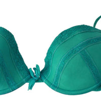 Green Push Up Bra 100% Cotton Underwear