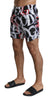 Multicolor Logo Beachwear Boxer Swimshorts