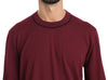 Wool Maroon DG Logo Crewneck Pullover Sweater